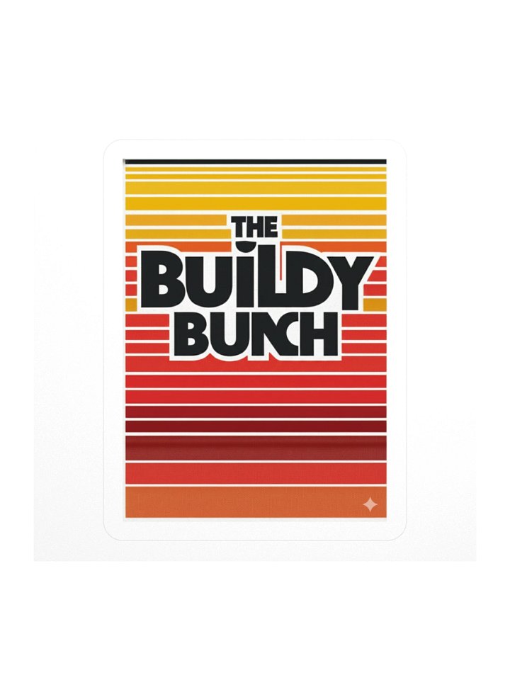 Sticker - Buildy Bunch Retro product image (1)