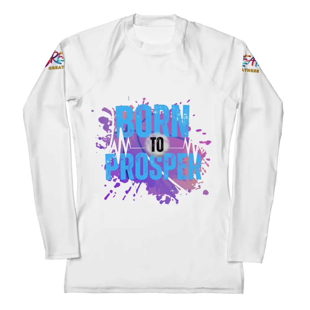 Born to Prosper Vibrant Splatter Rash Guard product image (3)