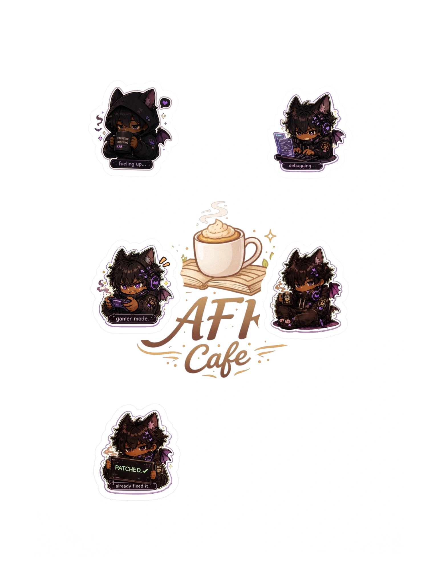 🦇 Nitebyte Reaction Sticker Set product image (3)
