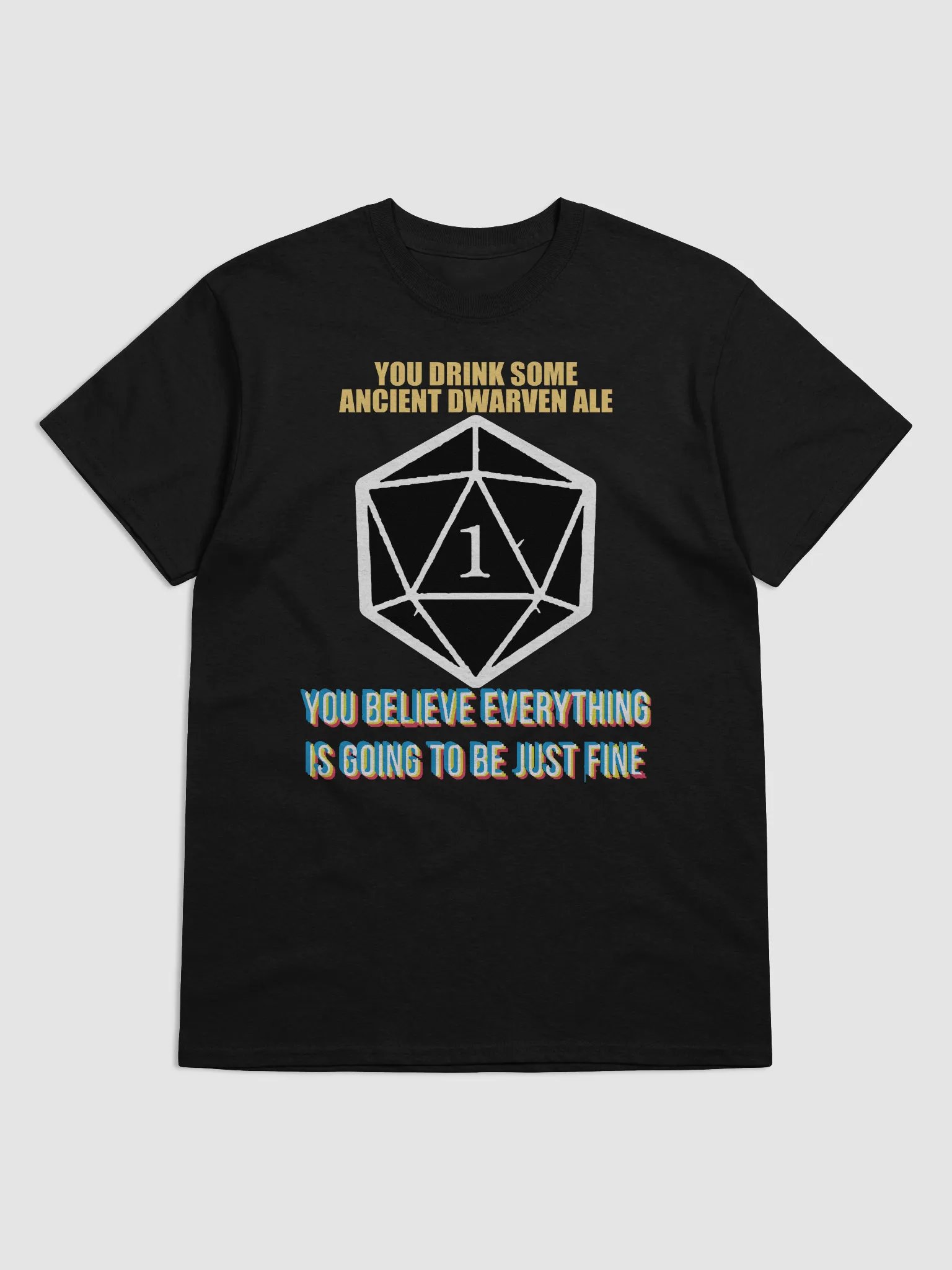 Ancient Dwarven Ale D20 T-Shirt product image (1)