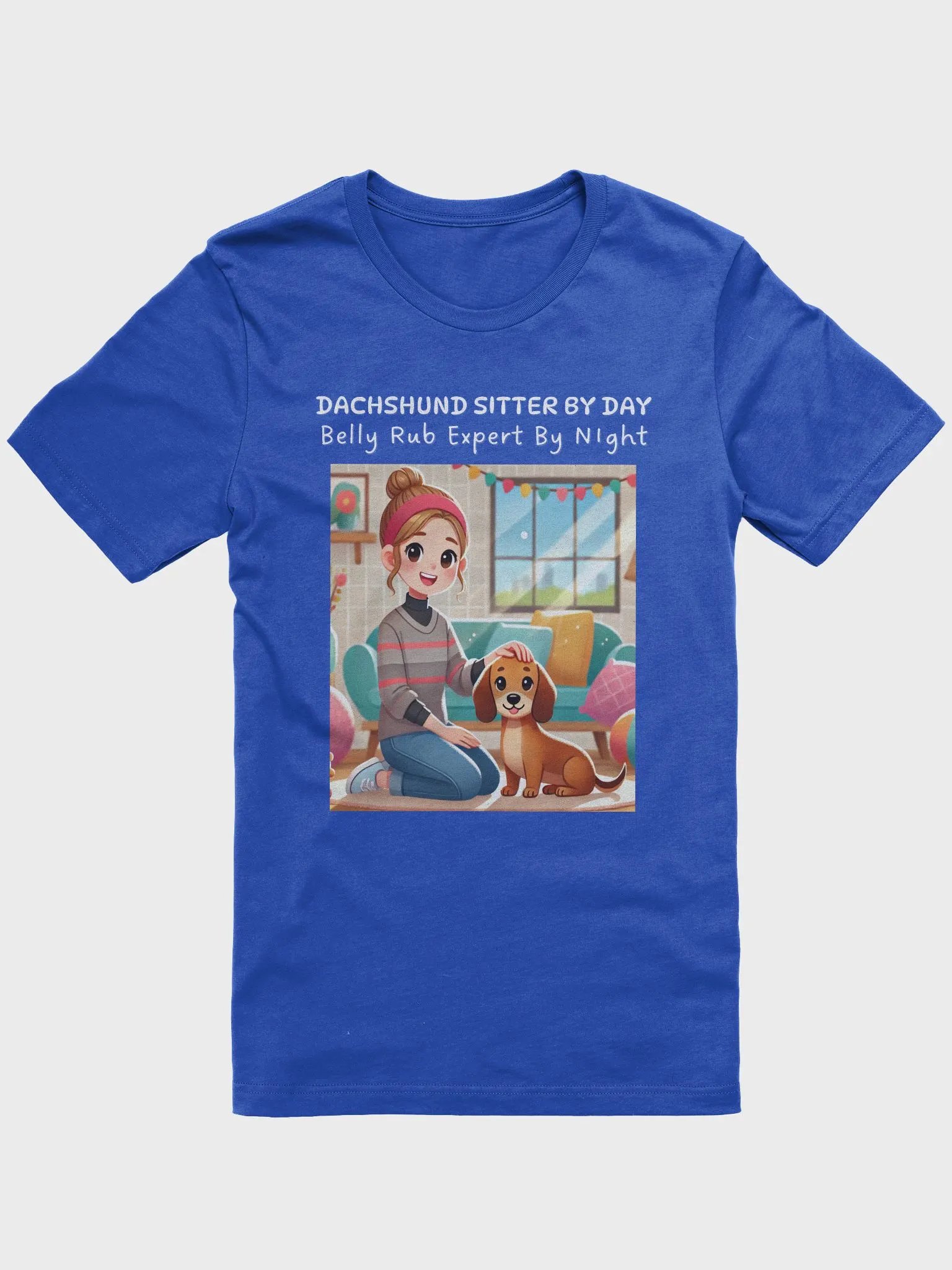 Dachshund Sitter By Day, Belly Rub Expert By Night T-Shirt product image (1)