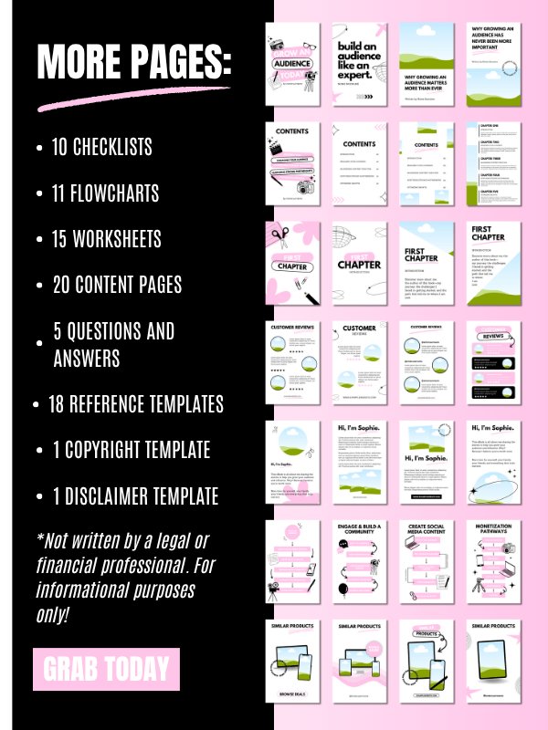 MRR/PLR Minimal Pink eBook Template product image (6)
