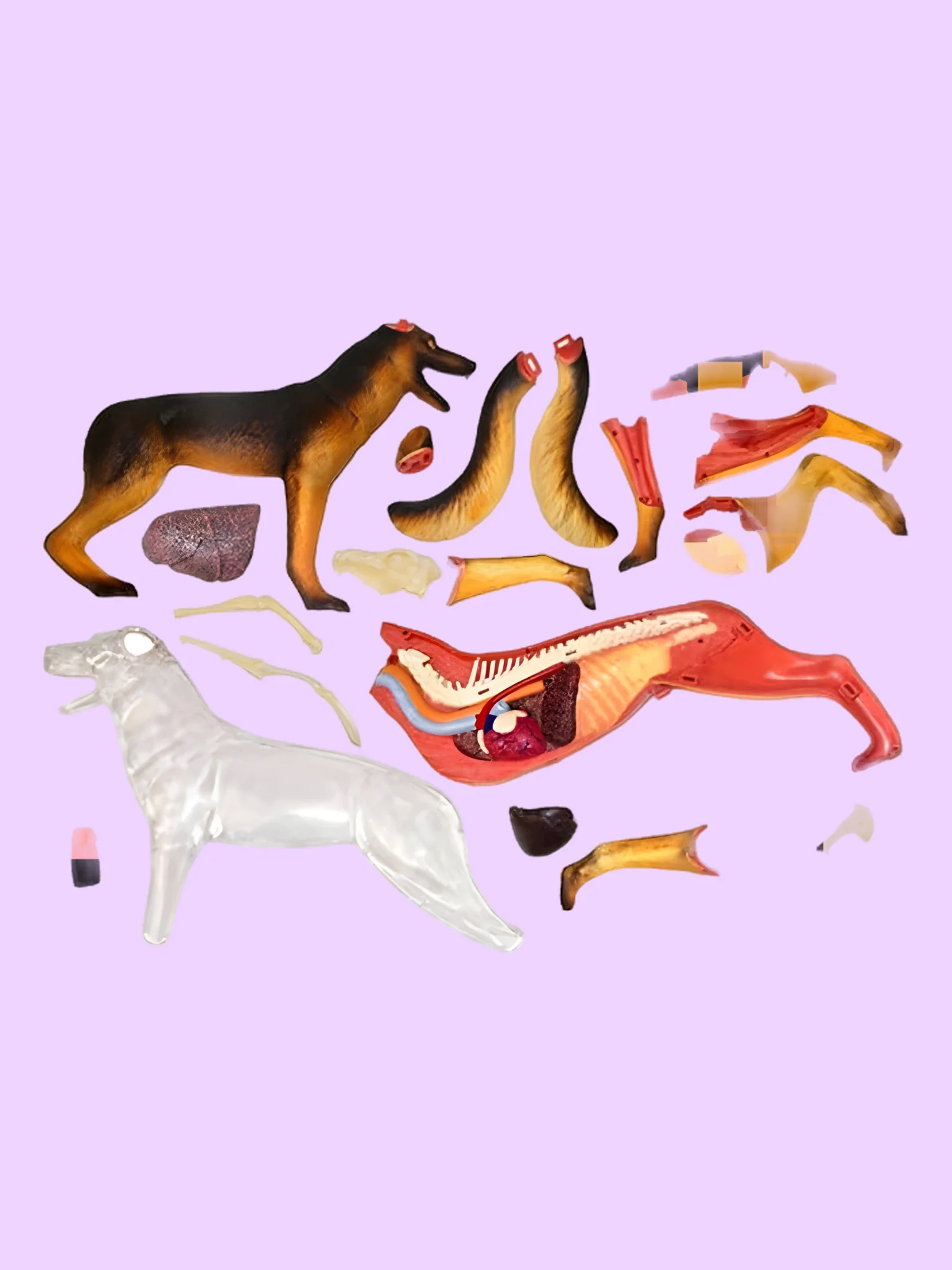 Dog Anatomy Model with Removable Organs (28 Parts) product image (3)