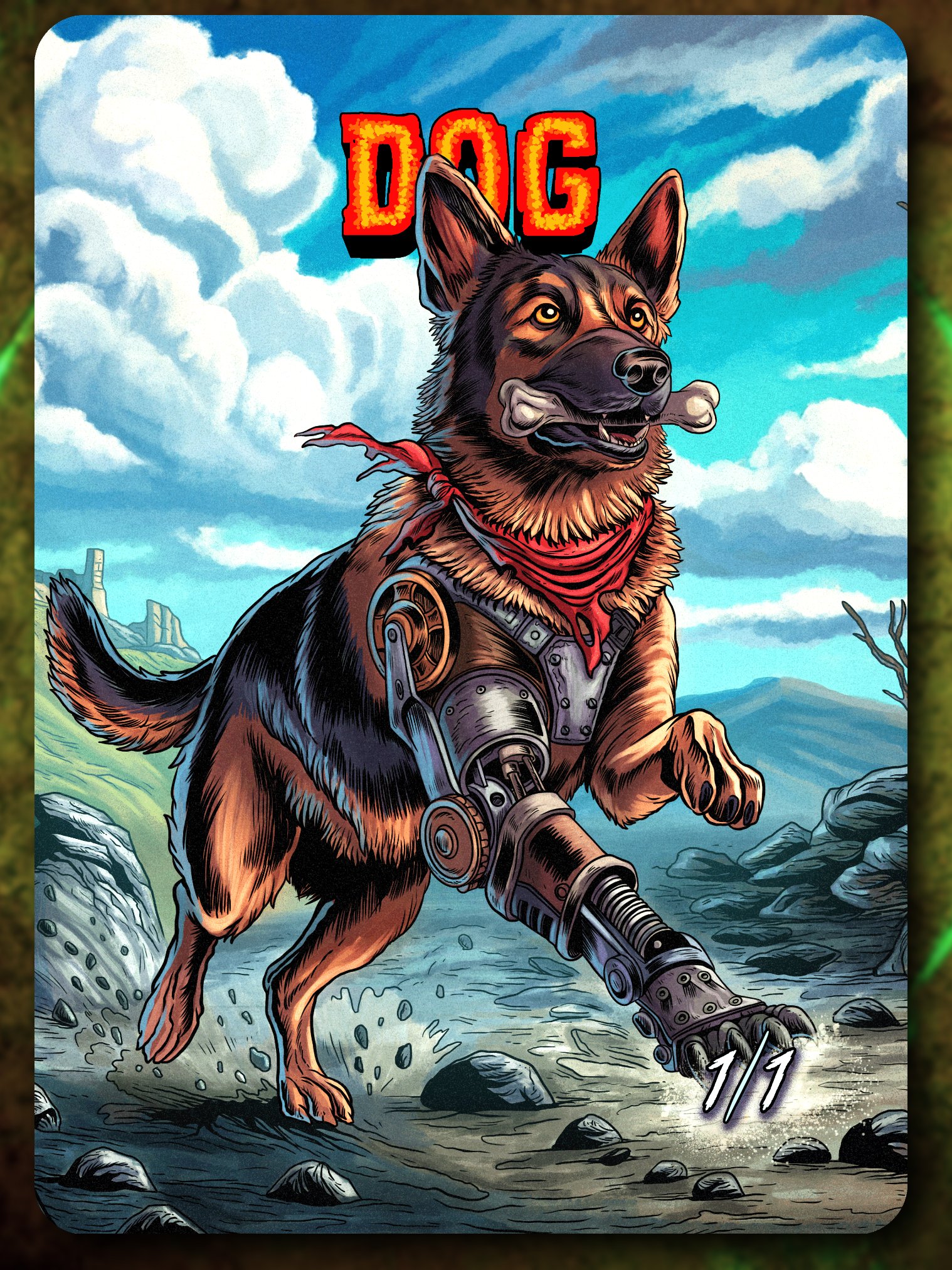 Dog 1/1 Full Art Token product image (1)