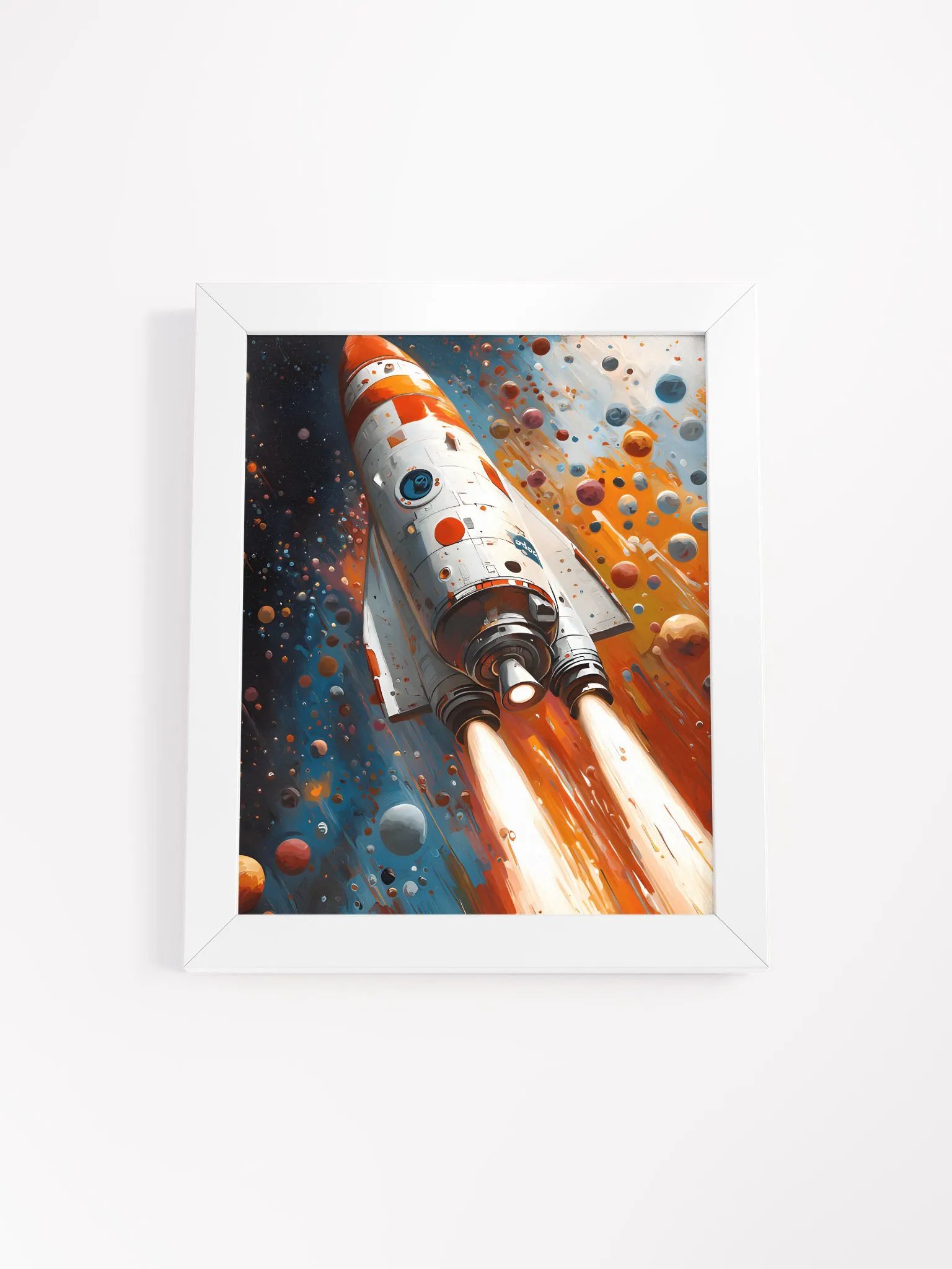 Framed wall art, titled 