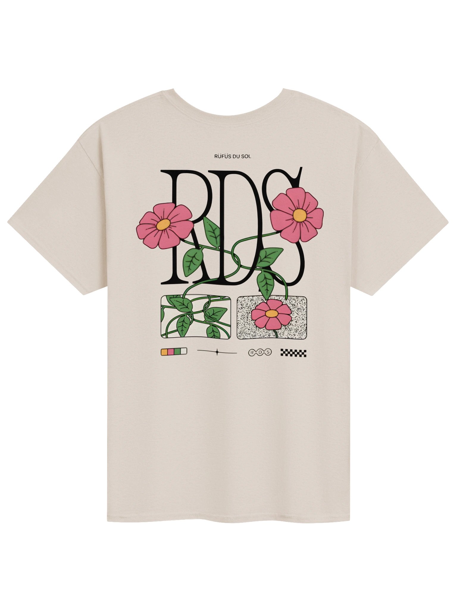 RÜFÜS DU SOL Flower Ecru T-Shirt product image (2)