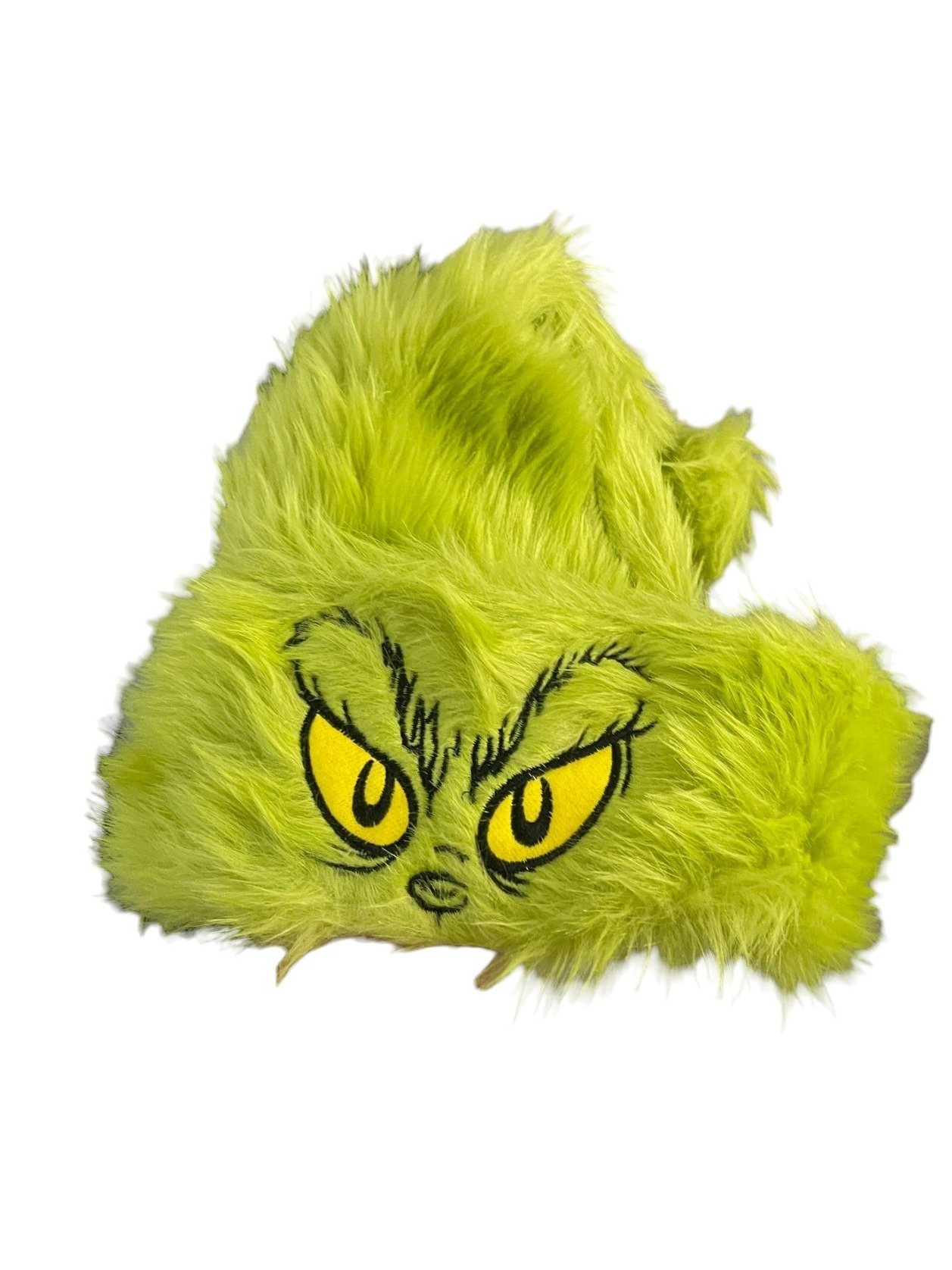 Neon green plush Christmas hat product image (3)