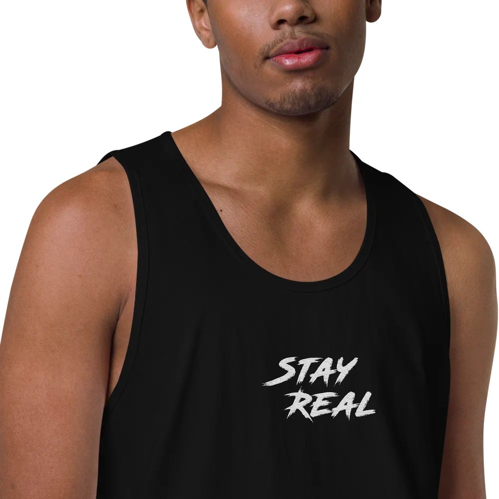 Stay REAL Embroidered Tank product image (8)