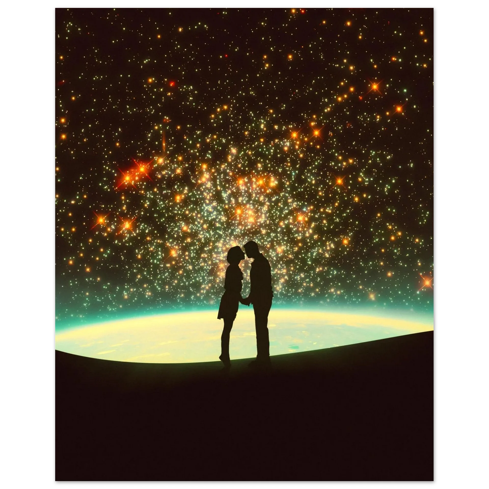 A Cosmic Kiss Wall Art