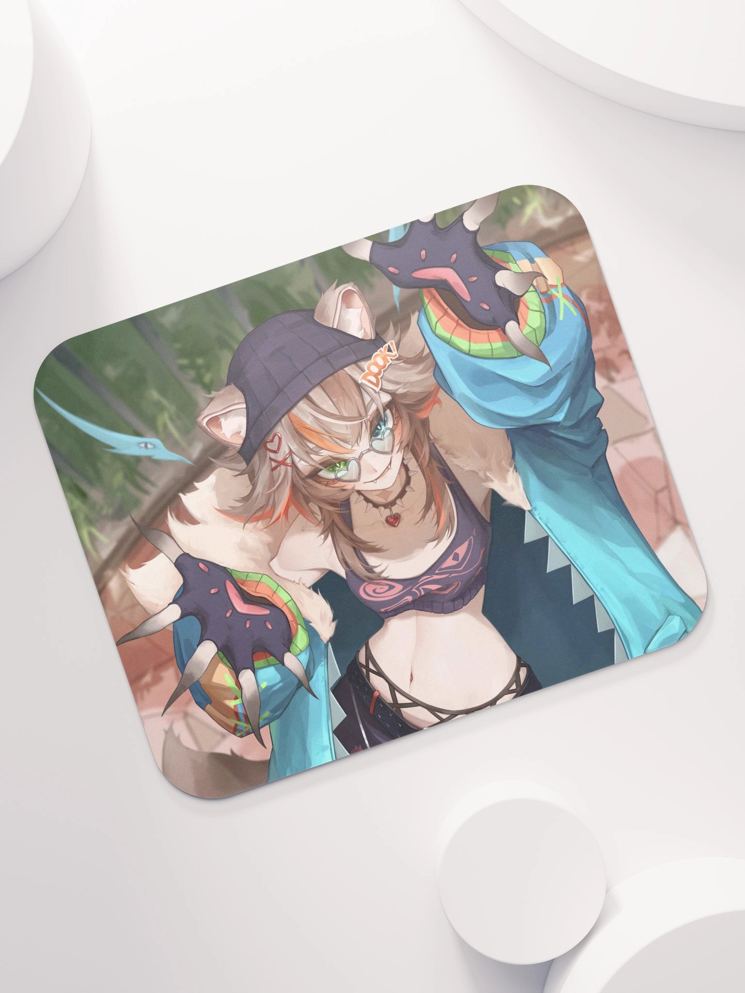 Sera reaching mousepad product image (7)