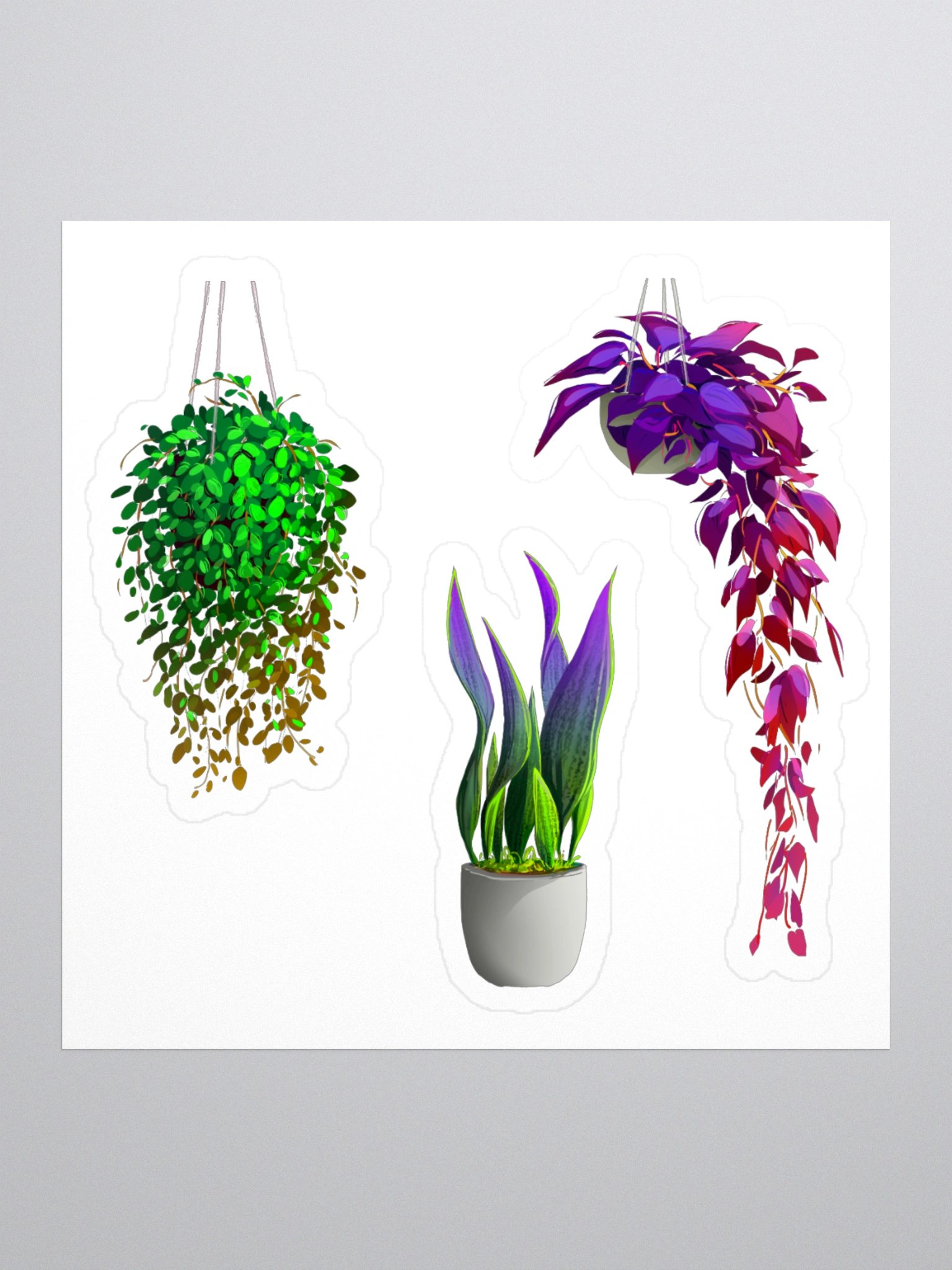 Interior plants stickers product image (3)
