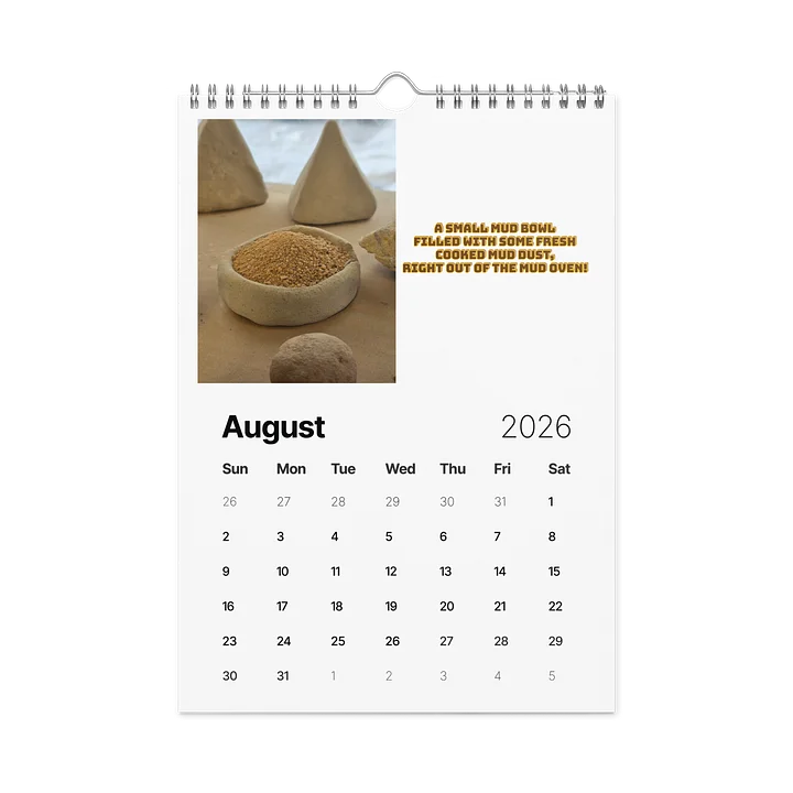 Mud Museum Calendar product image (2)