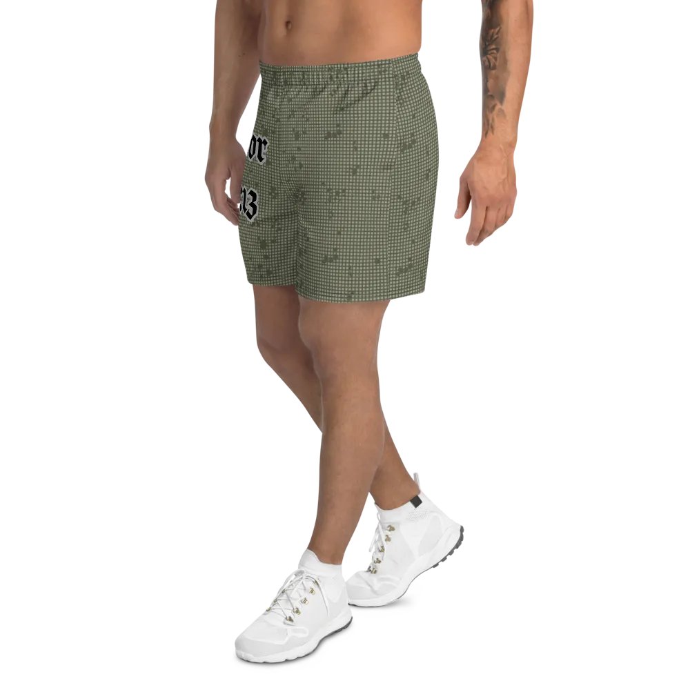 Faithful Camo: 1 Corinthians 16:13 Unisex Athletics Shorts - Desert Night Camo product image (9)