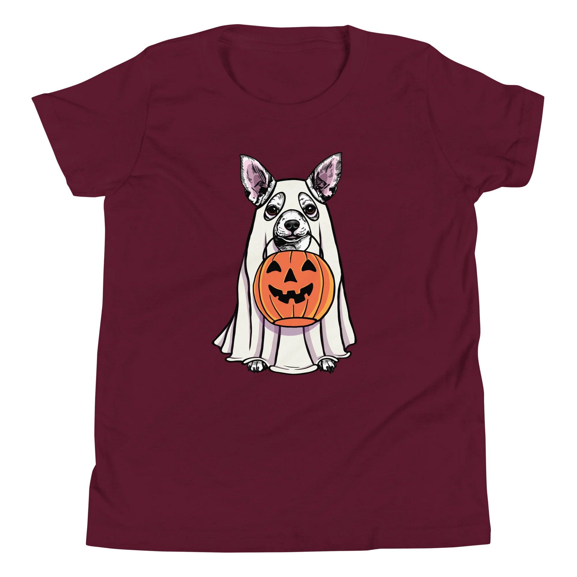 Halloween Chihuahua(White) Youth T-Shirt product image (5)