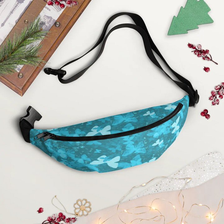 butterflies in the blue fanny pack product image (2)