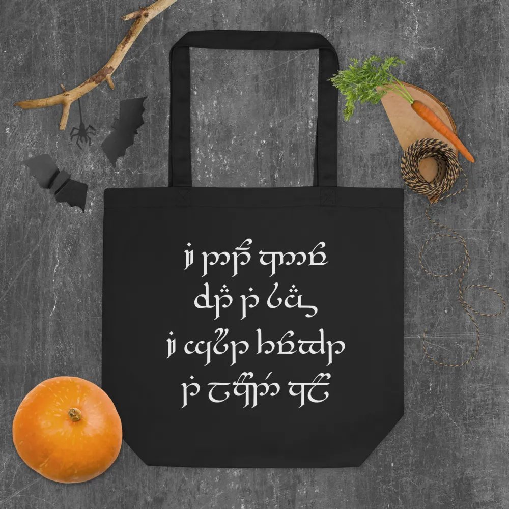 I Cant Read Elvish Script Tote Bag product image (6)