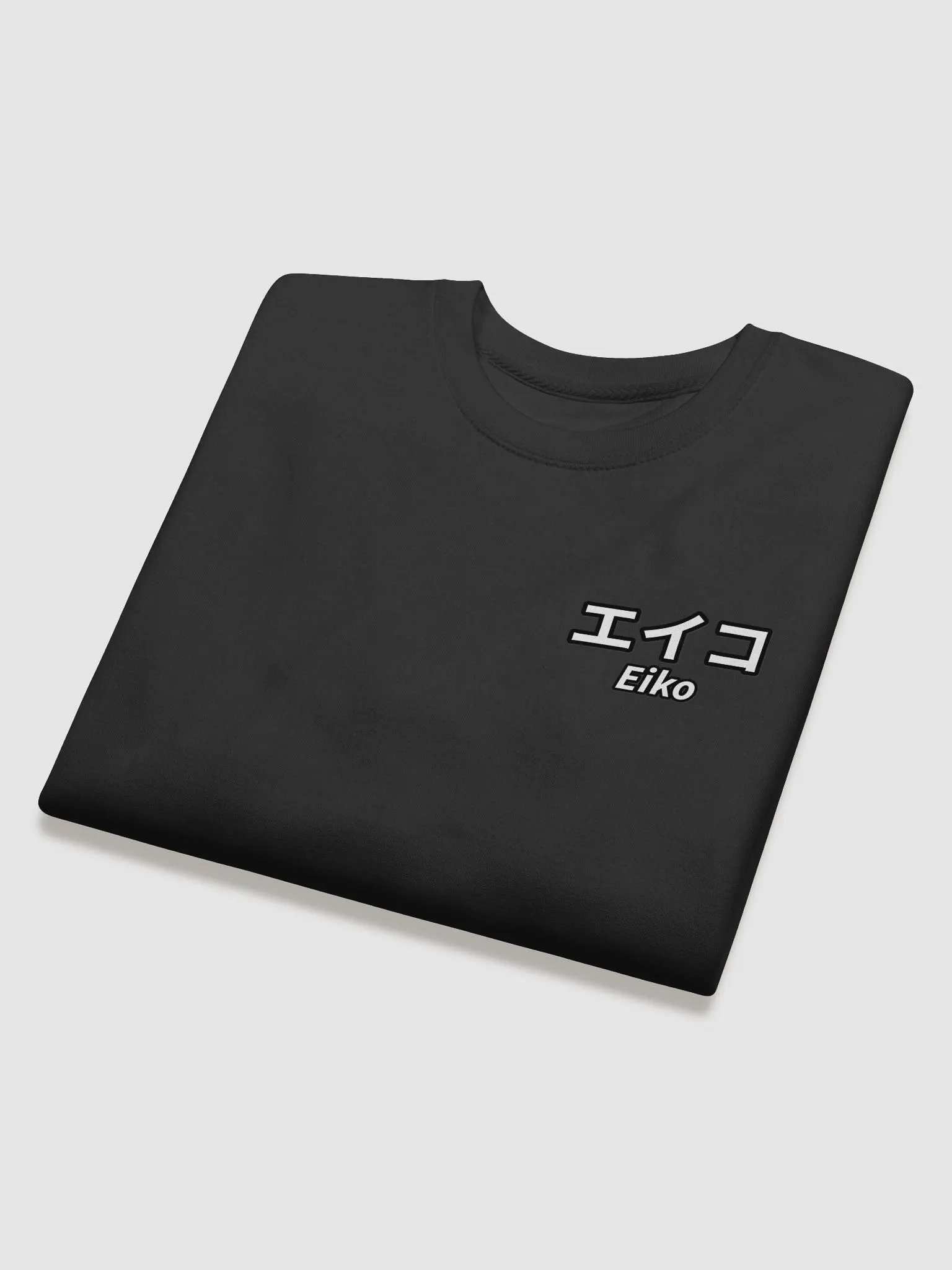 Eiko Waifu Crewneck-Teal w/ Black Background product image (4)