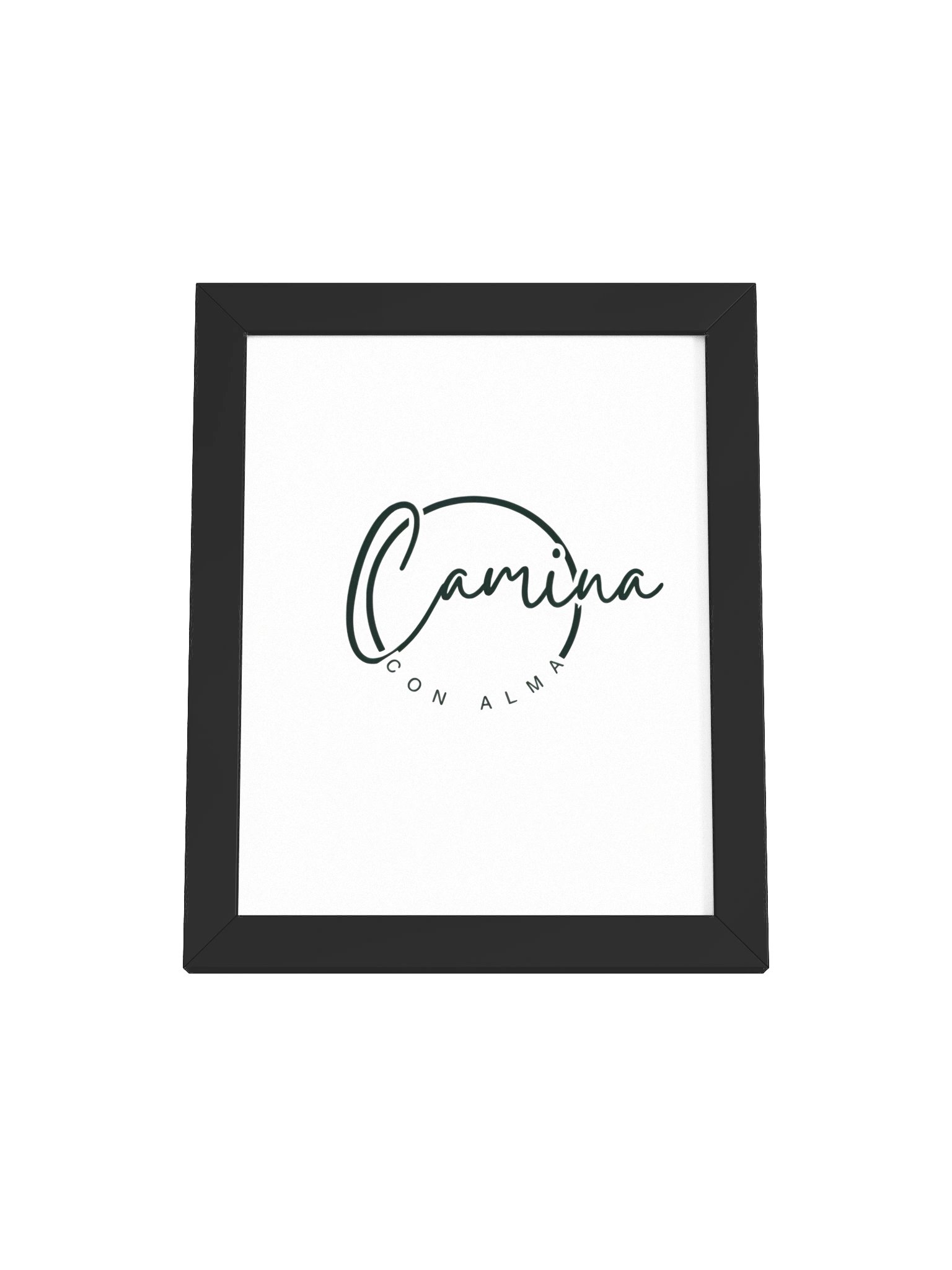 Camina con Alma Script Logo Framed Poster product image (1)
