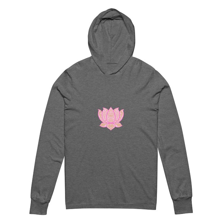 Golden Lotus Unisex Hooded Long Sleeve Tee product image (2)