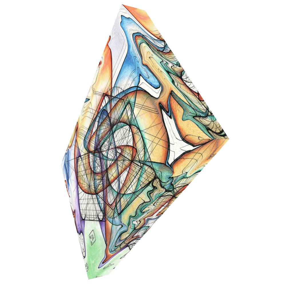 Translucent Heart - Geometric Art Canvas Print product image (2)
