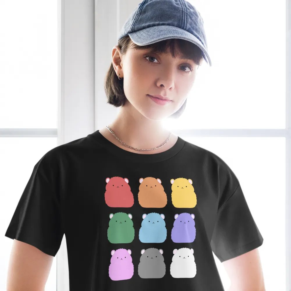 Rainbow Hamster Colours - Crop Tee product image (3)