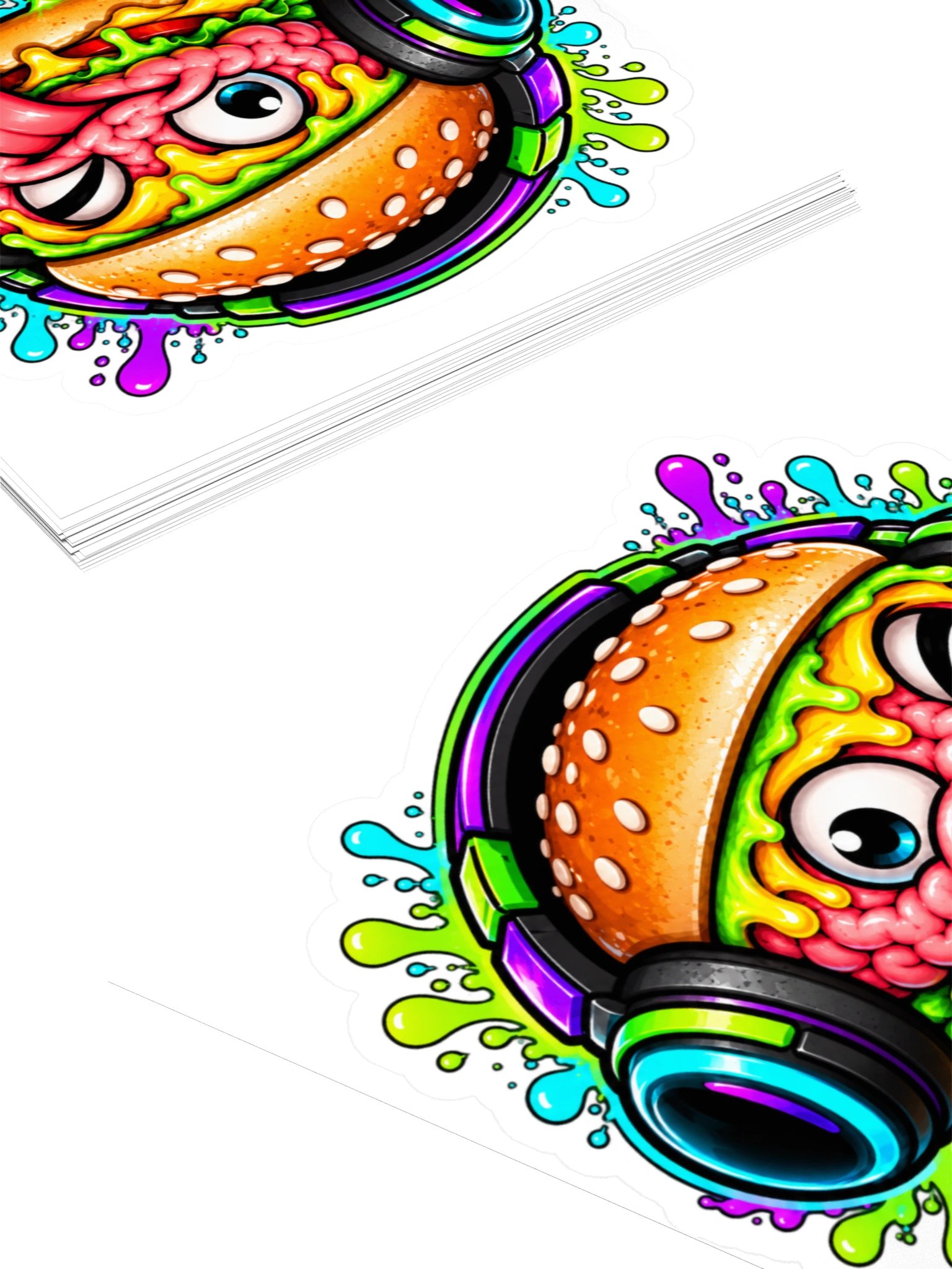 Neon Burger For BrainZ Sticker product image (8)