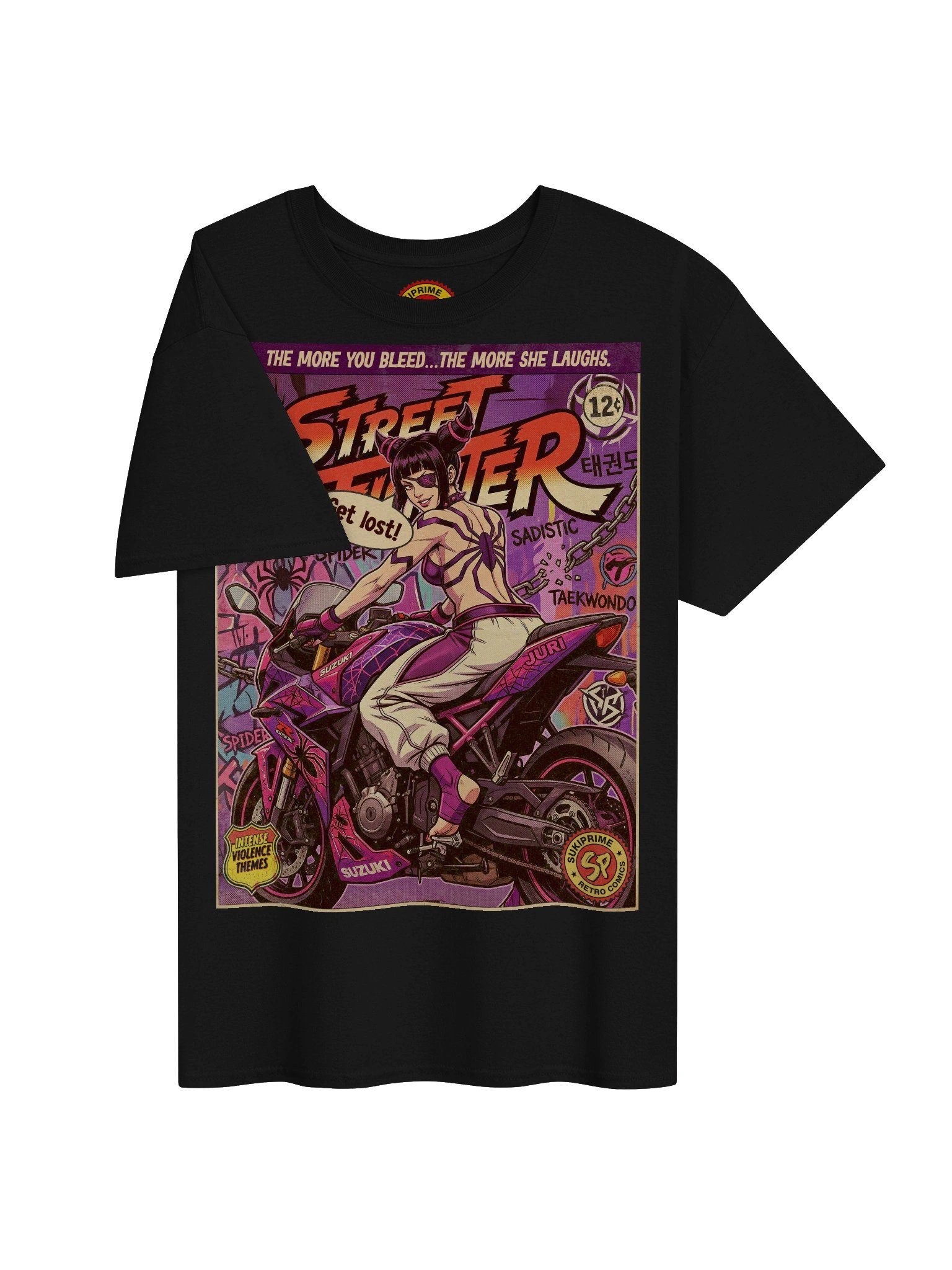 Street Fighter Juri Comic Art T-Shirt product image (3)