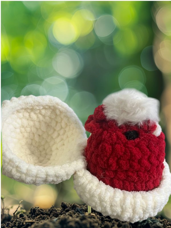 Chicken Squad- Cupid Baby Safe Red Chicken in a White Egg Shell product image (1)