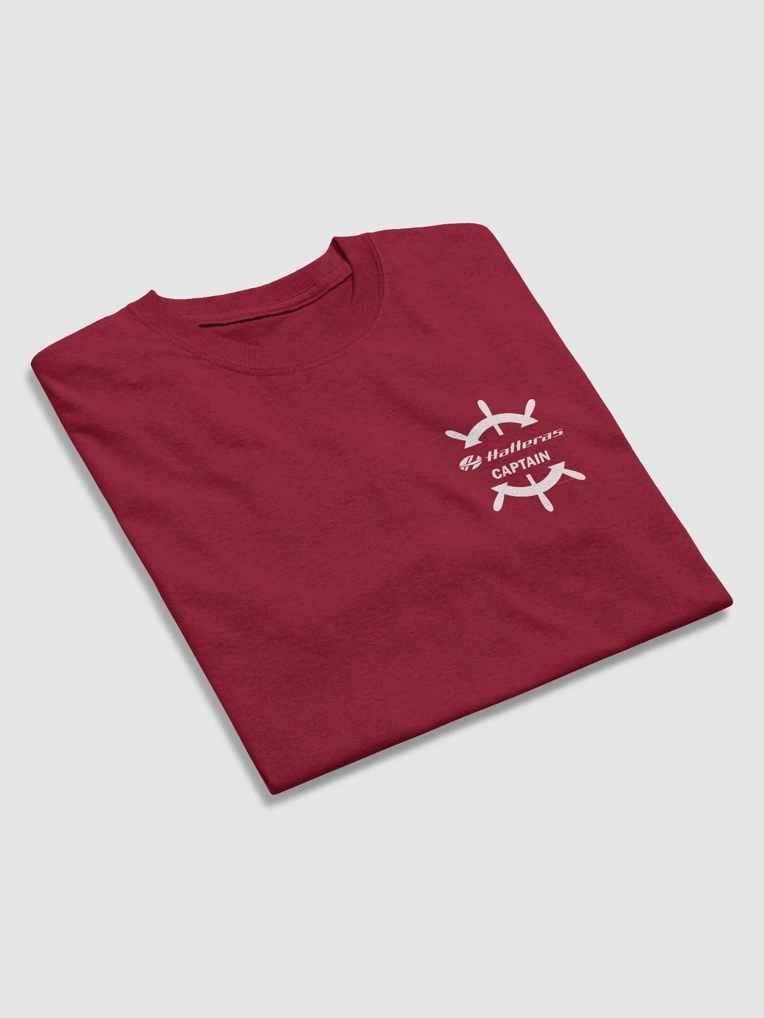 Hatteras Captain - T-Shirt - Dark Shirt w/White Logo product image (5)