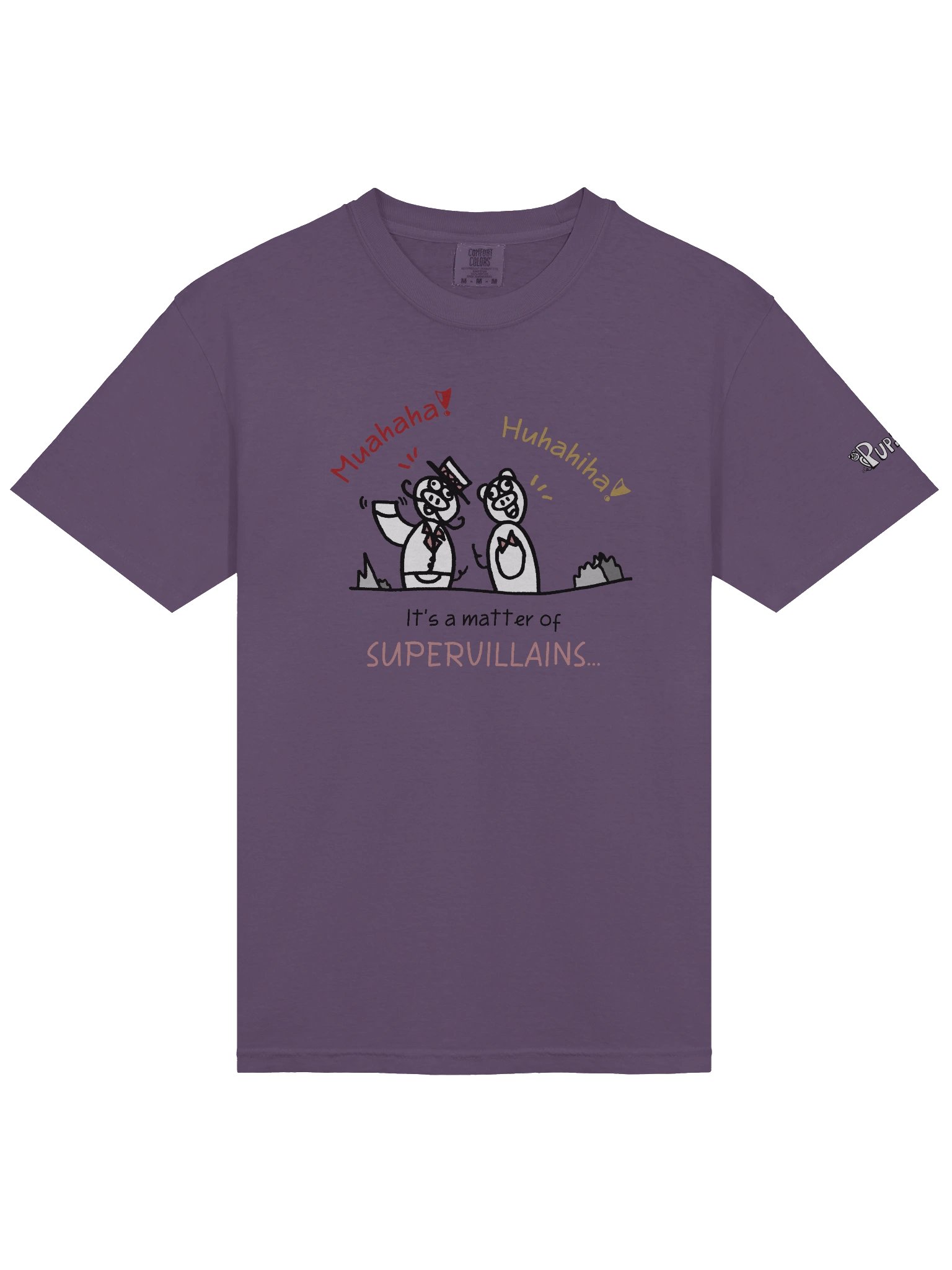 'It's a matter of Supervillains' Pupsies! Heavyweight T-Shirt product image (3)