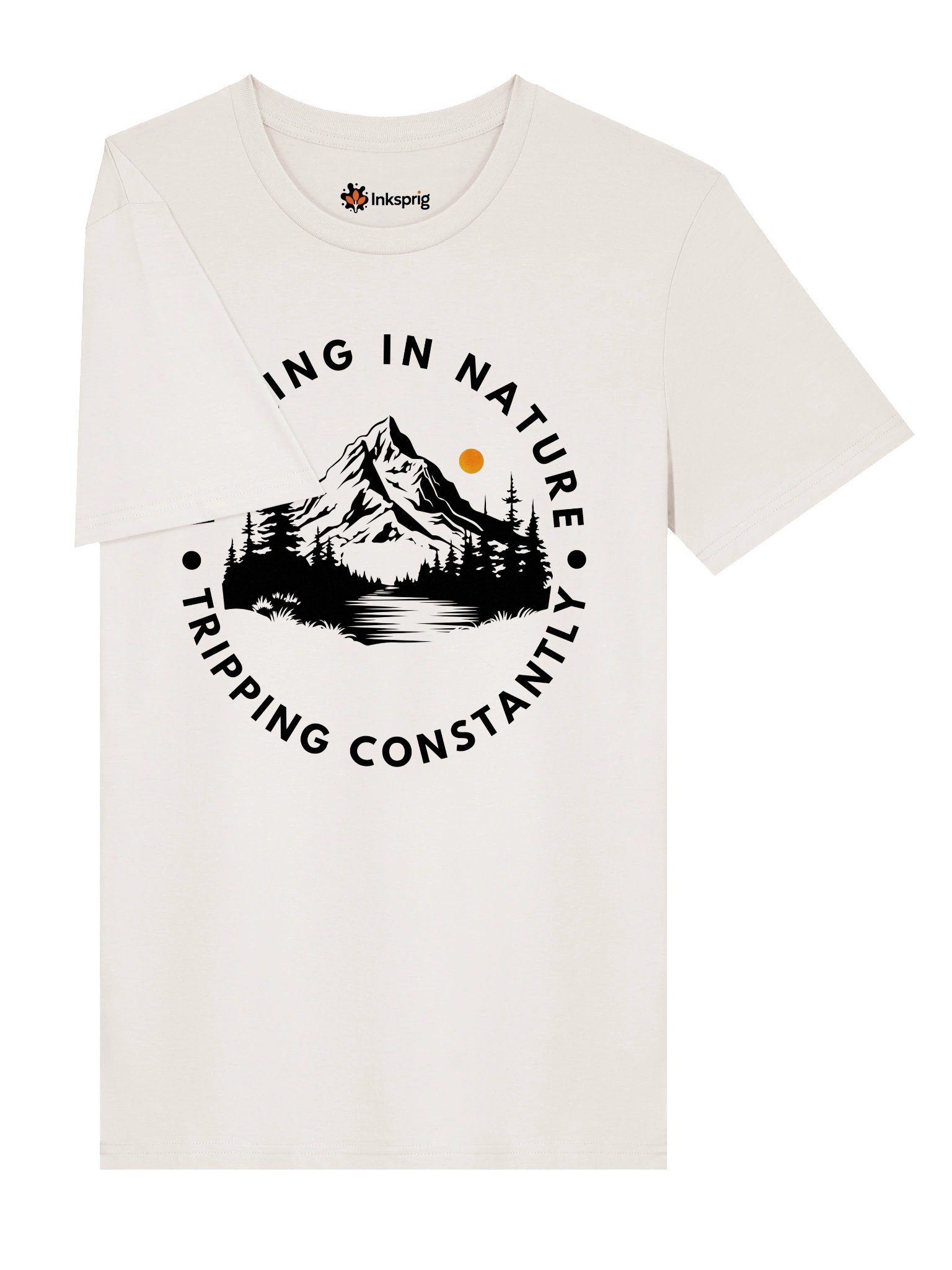 Walking in Nature, Tripping Constantly Organic Unisex T-Shirt product image (3)