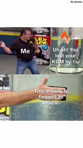 How dare they…

#strava #cheater #cyclinghumor #cyclinglife #pelotom