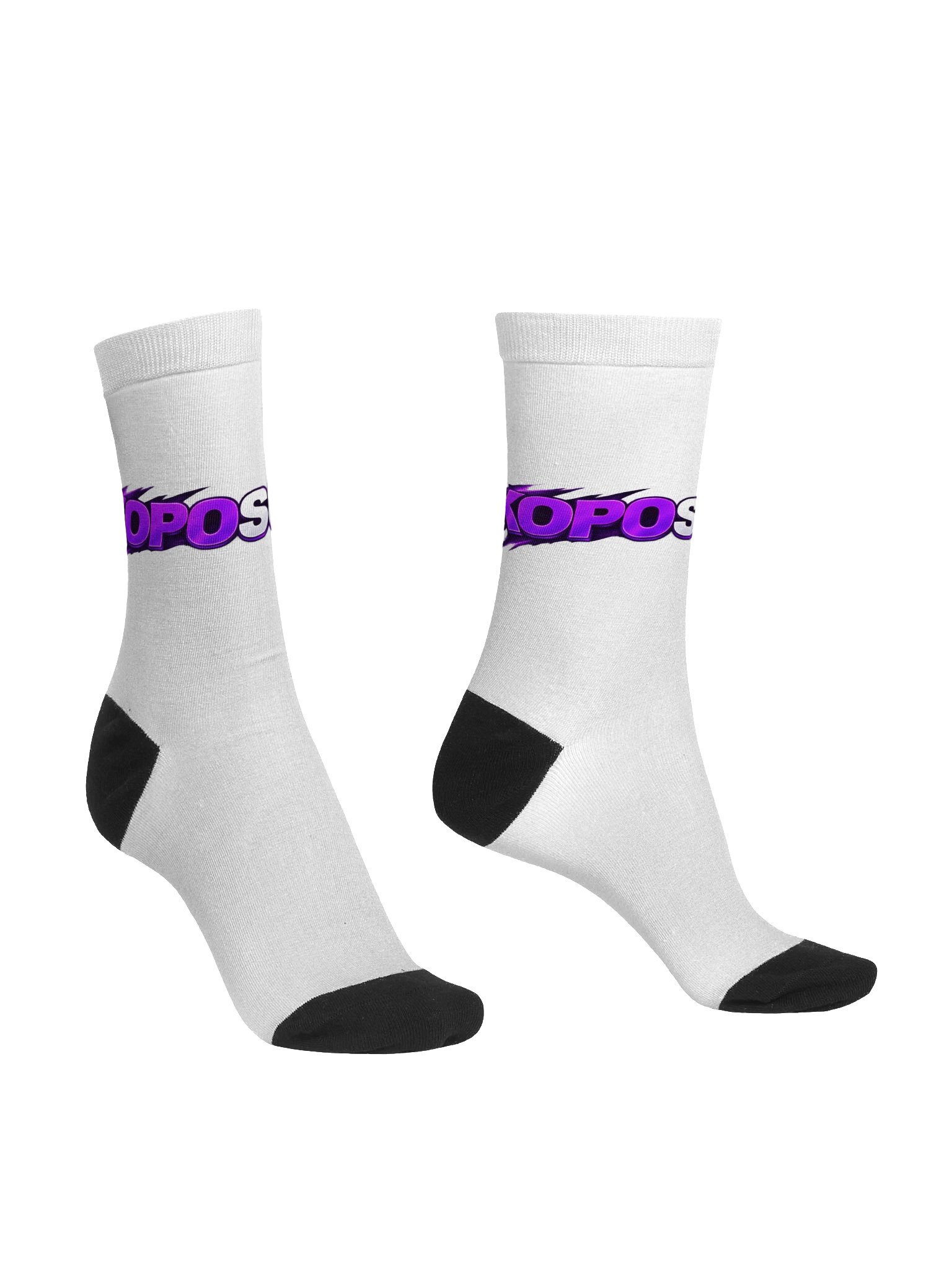 KOPOSQUAD Crew Socks – White product image (3)