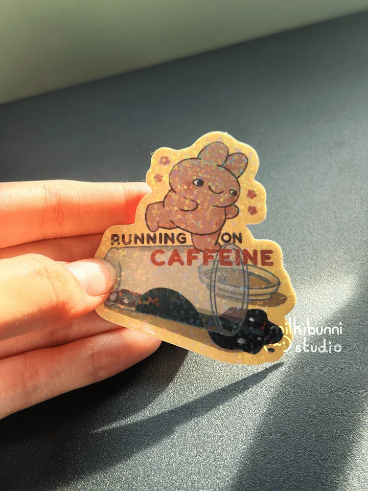 Running on Caffeine Sticker product image (2)