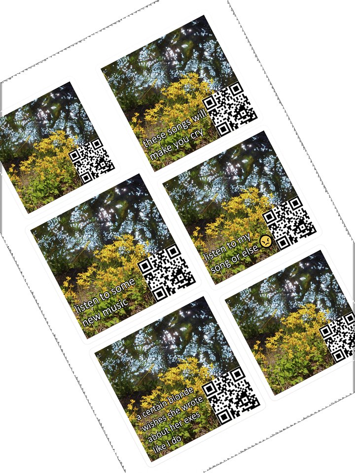 WITHOUT YOU 2 Dragaan Street Team Sticker Sheet product image (1)