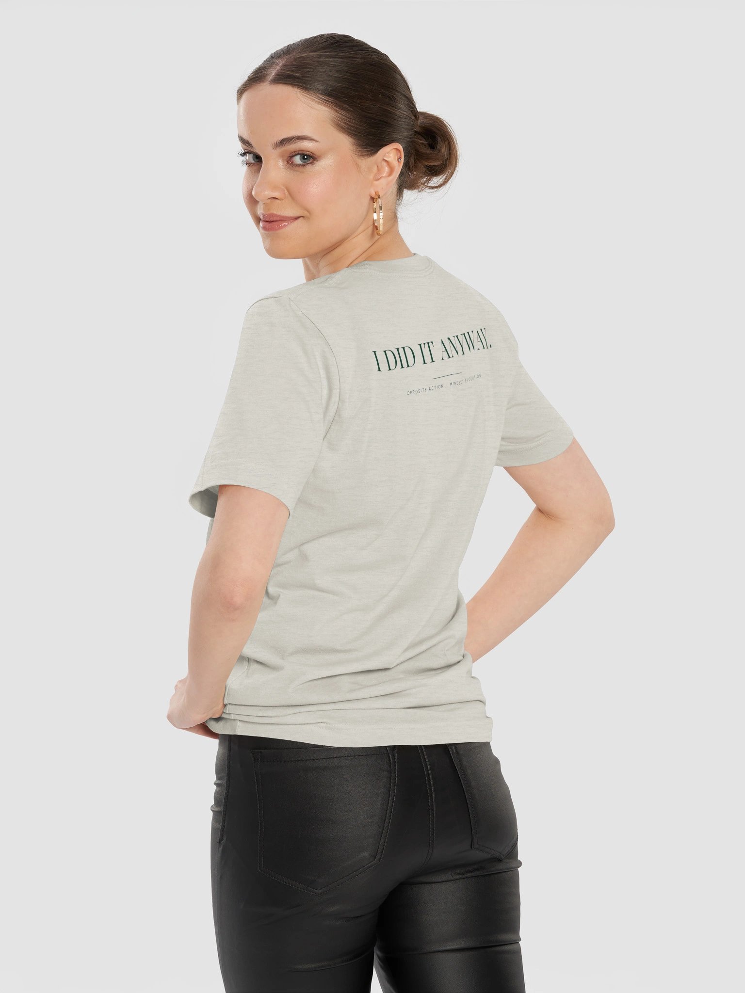 Mindset Evolution — Opposite Action Tee (Heather Dust) product image (12)