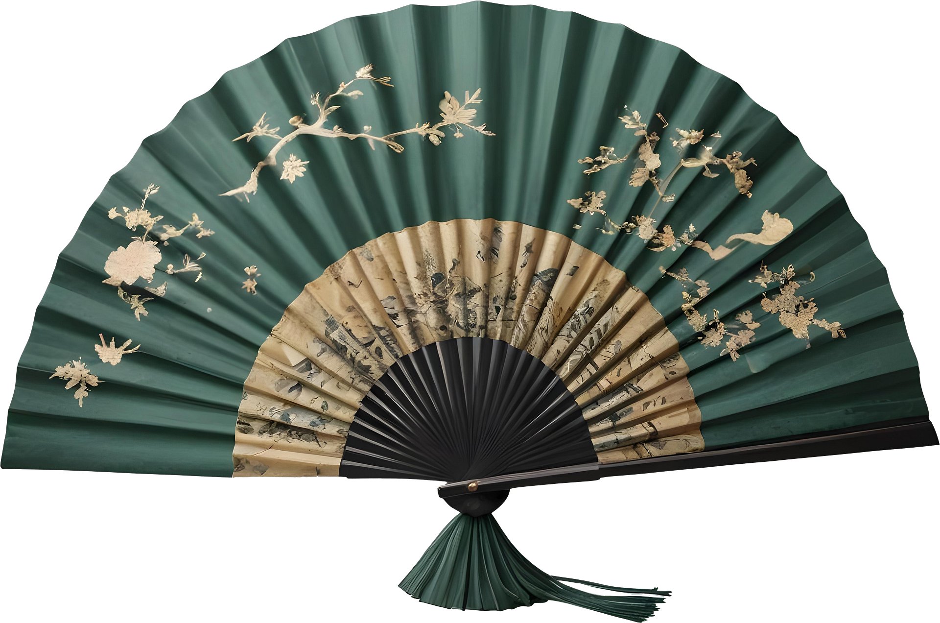 Chinese Art – Fan for Lunar New Year and Lantern Festival Decor PNG product image (1)