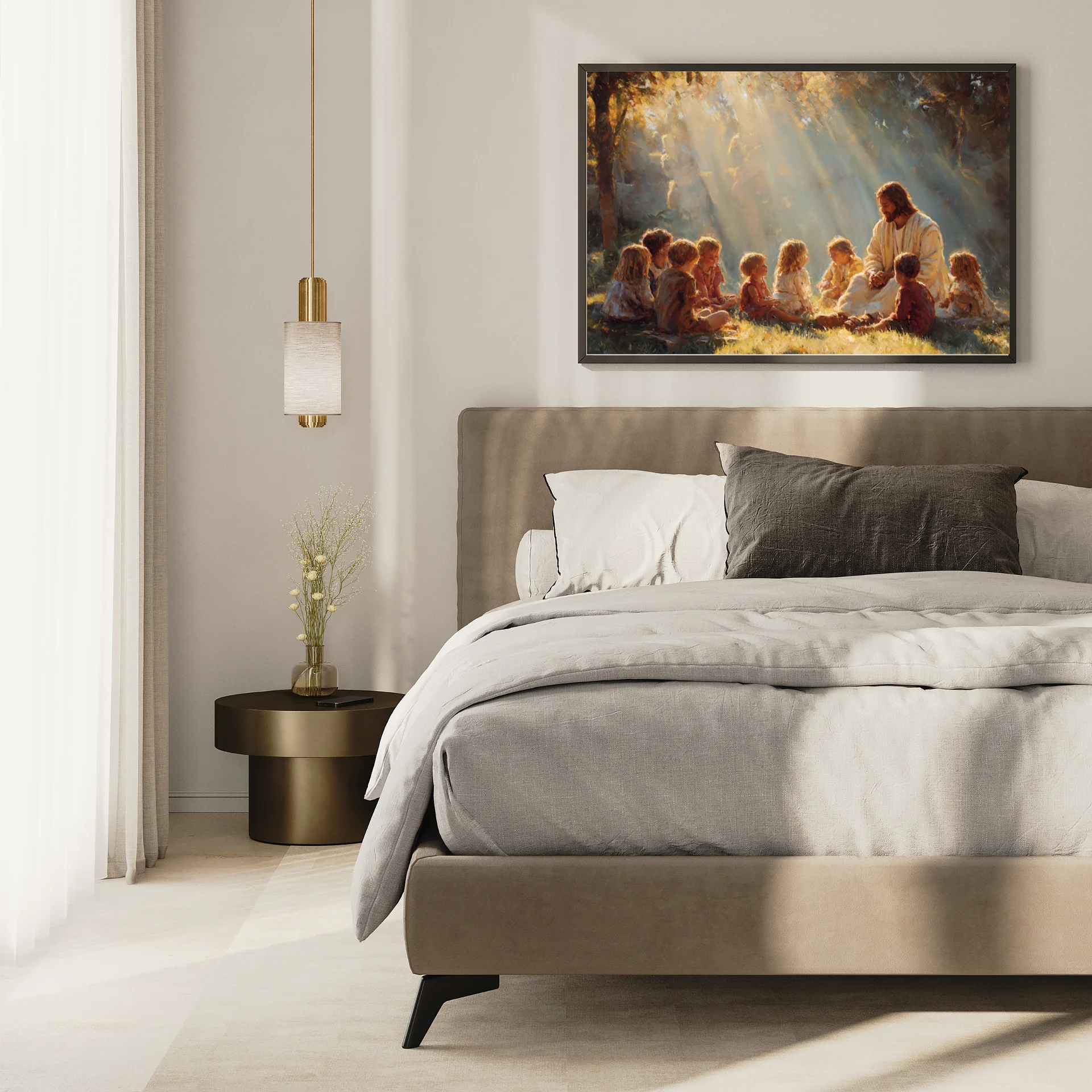 Jesus Teaching Children Print: Christian Nursery Wall Art (Digital Download) product image (4)