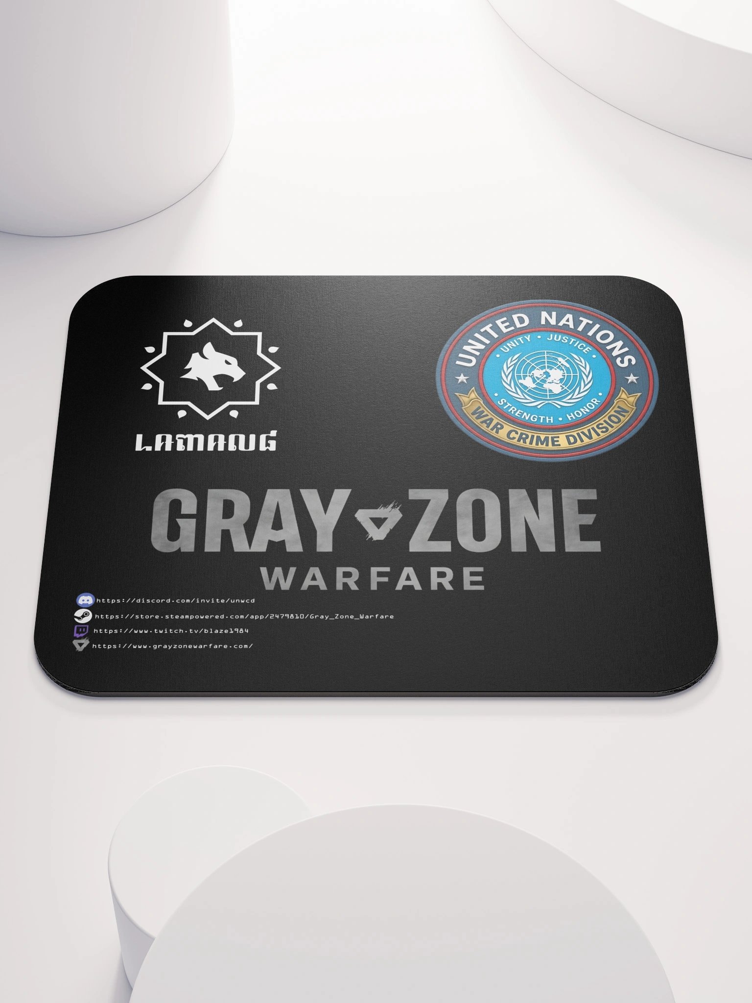 UNWCD/LRI Mouse Pad - Black product image (1)
