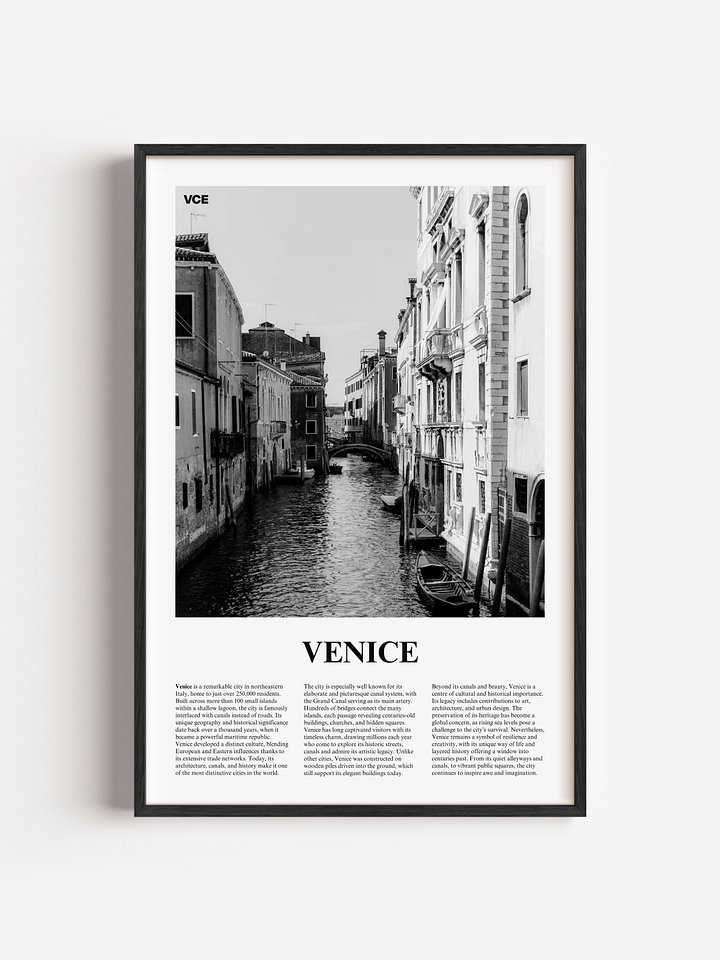 Venice 04 Newspaper Poster product image (1)