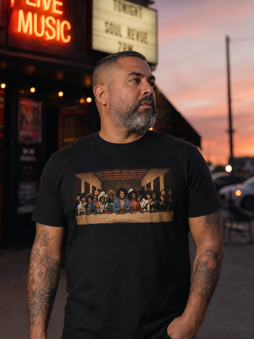 Retro 1970s Banquet Illustration Tee product image (5)