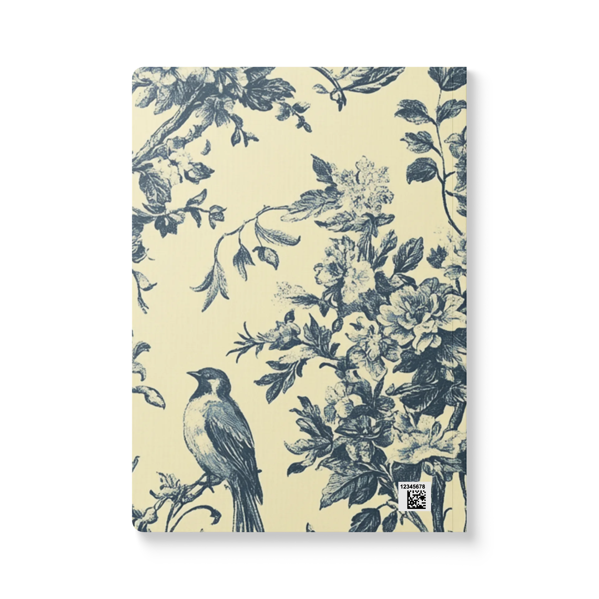 Softcover French toile (yellow and blue) notebook | French toile journal product image (2)