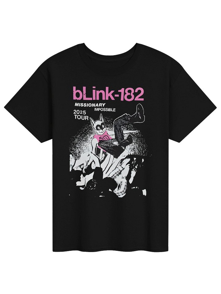 Blink-182 Missionary Impossible Tour Black T-Shirt product image (1)