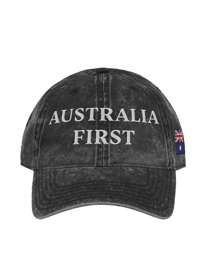 Australia First Hat | Vintage Hat Australia Flag Embroidered, Support Australia Vintage Cotton Twill Cap, Australia Flag On The Left Hat product image (6)