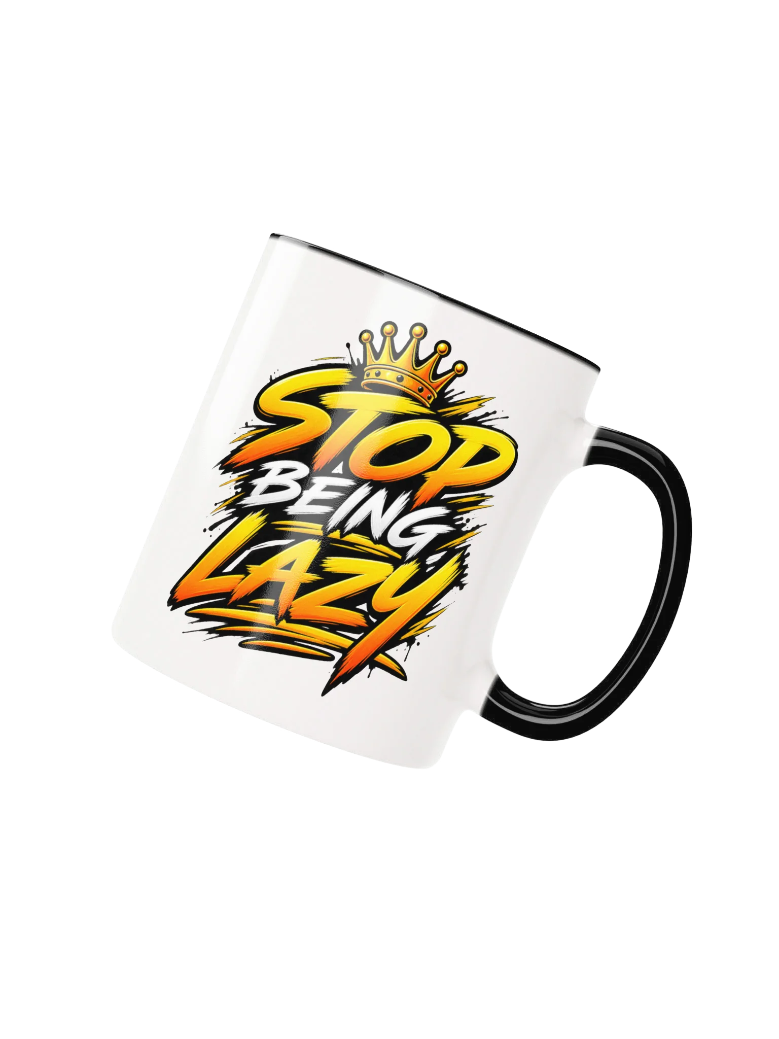 Stop Being Lazy — 11 oz Classic Mug & Stop Being Lazy — 15 oz Big Motivation Mug product image (4)