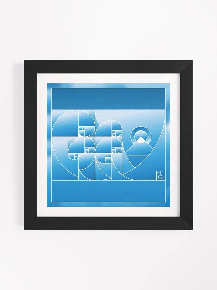 Fuji Fibonacci Wave / MO Framed Print product image (6)