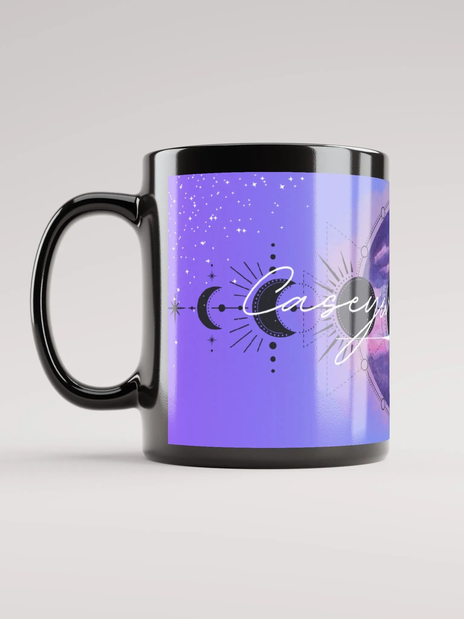 Black colorful logo mug product image (11)