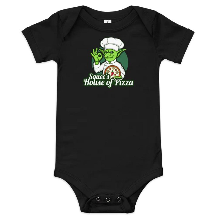 Squee’s House of Pizza Baby Short Sleeve One Piece product image (1)