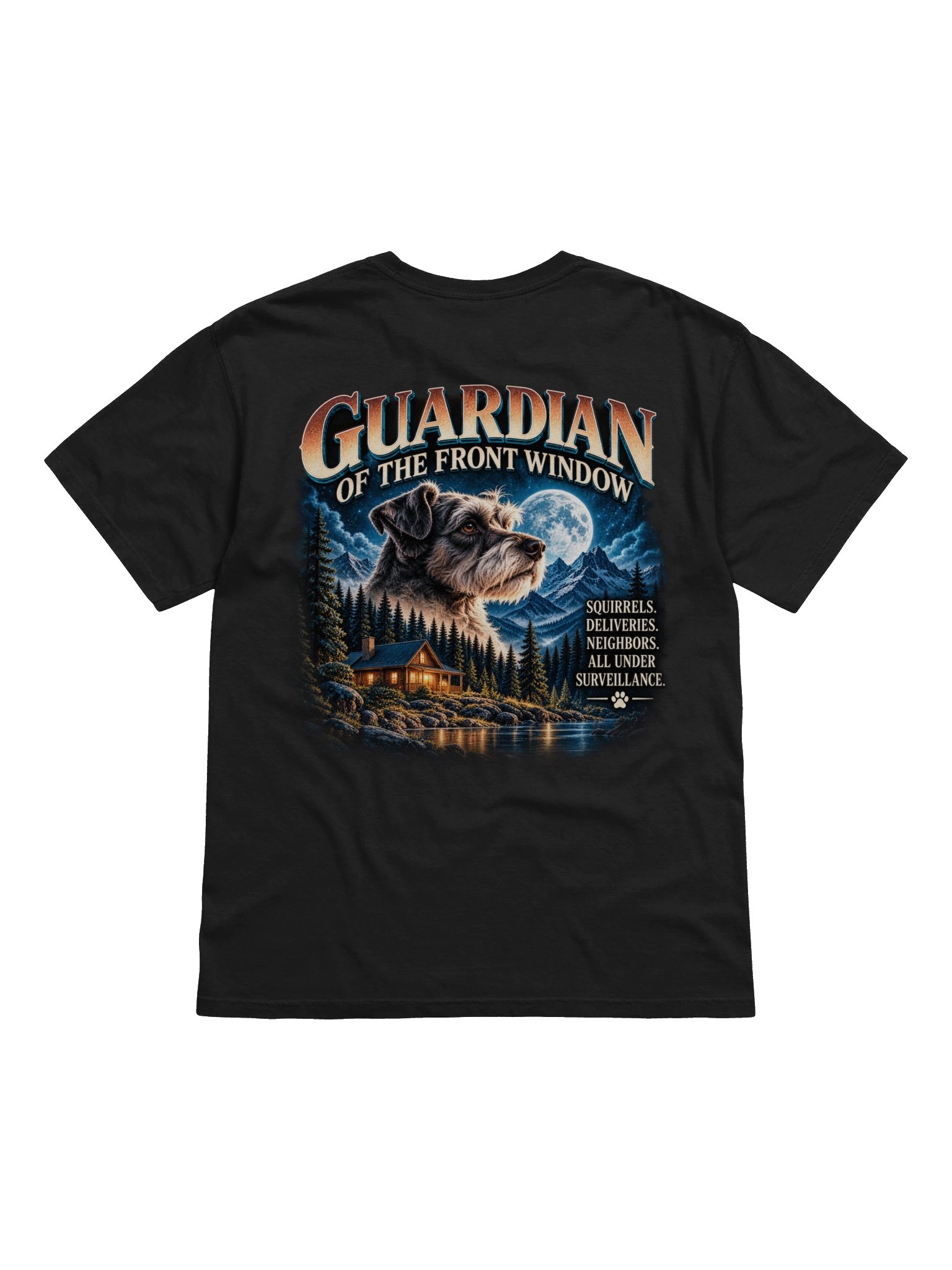 Guardian of the Front Window Dog T-Shirt – Funny Dog Dad & Dog Lover Tee product image (8)