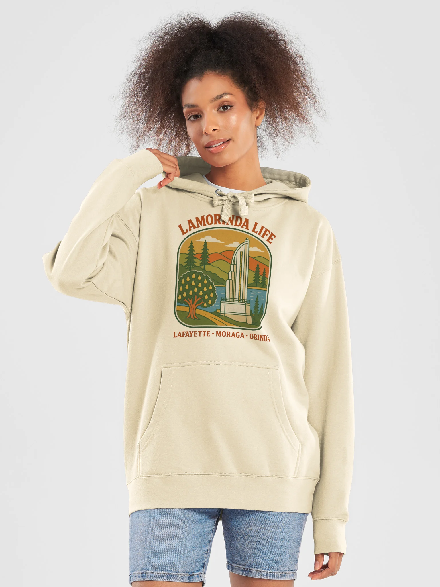 Lamorinda Life Three Towns Graphic Hoodie product image (9)